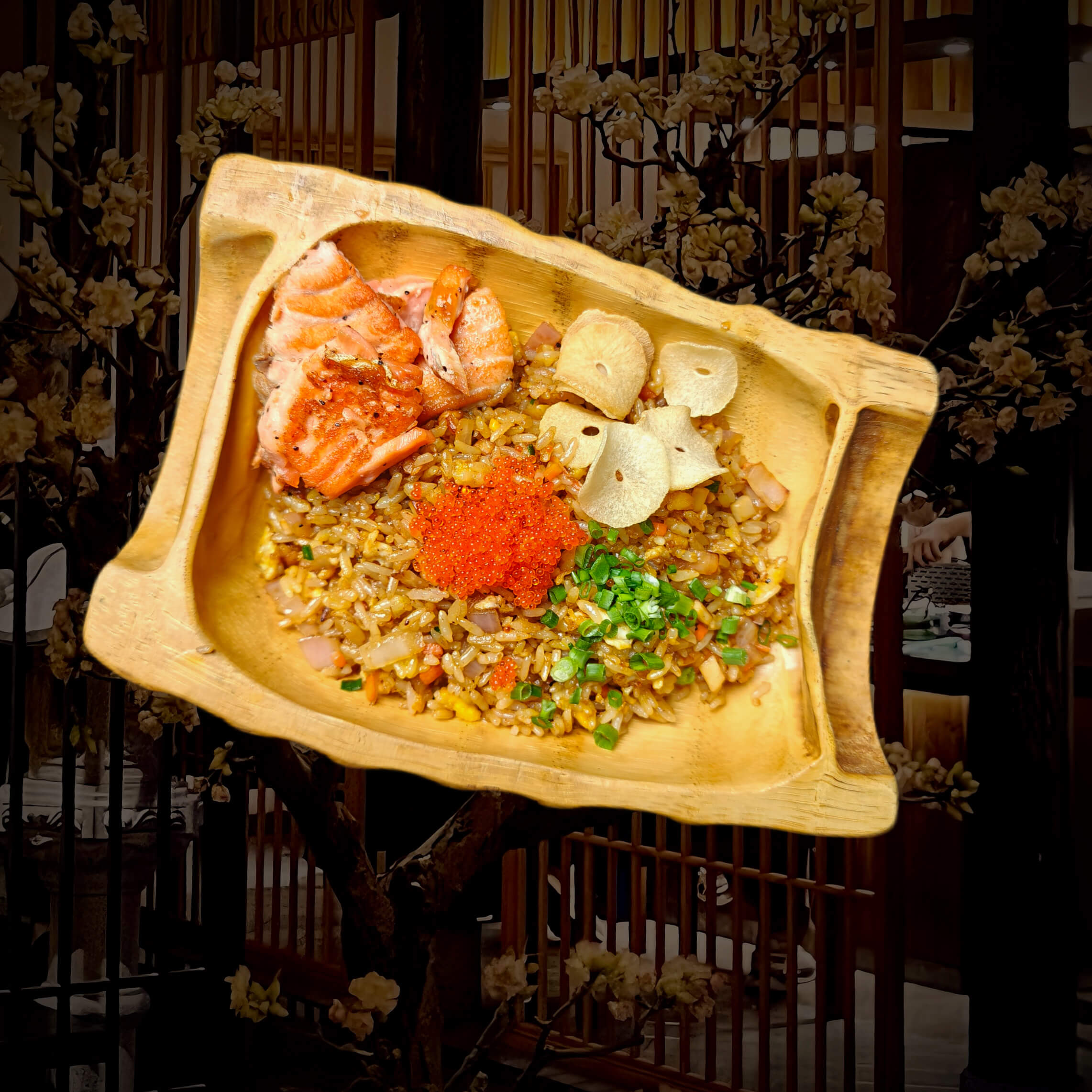 鲑鱼炒饭